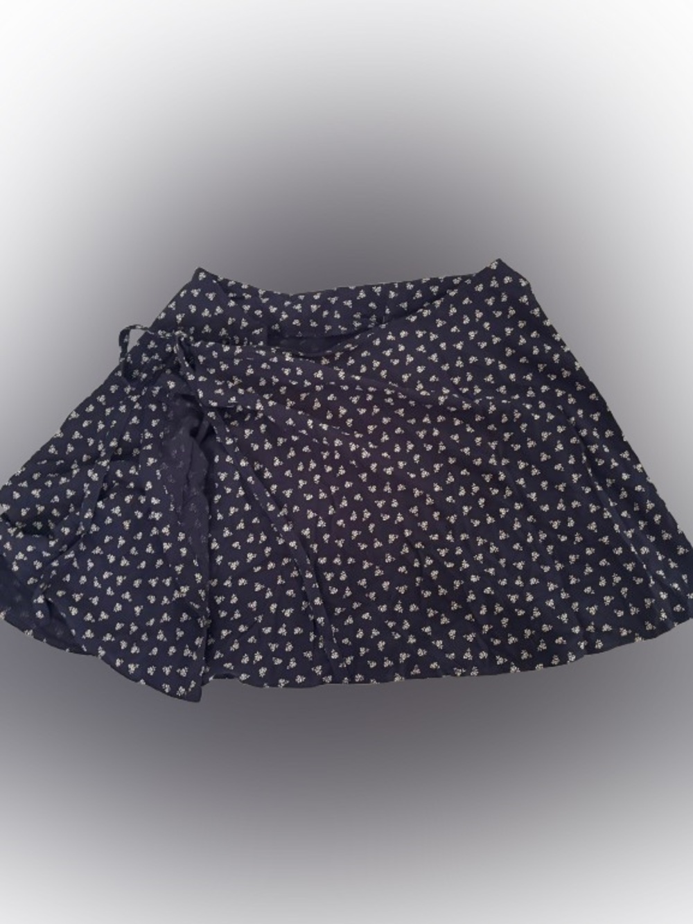 PACSUN navy blue floral skirt